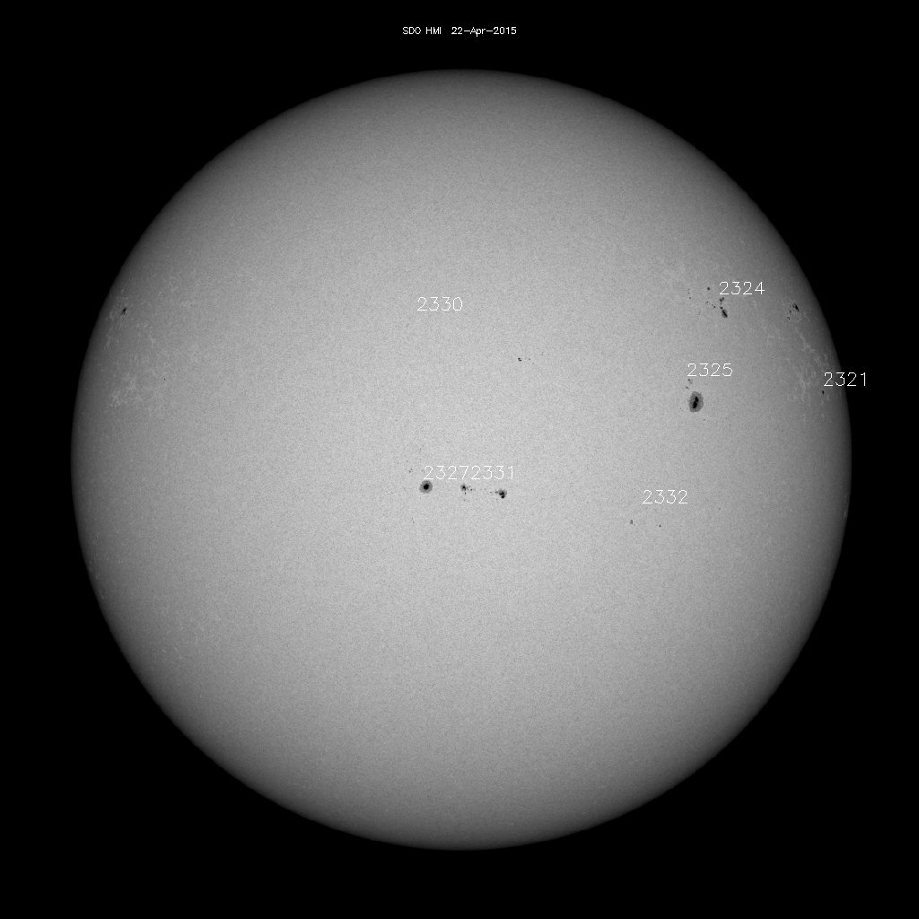 Sunspot regions