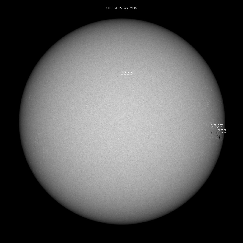 Sunspot regions