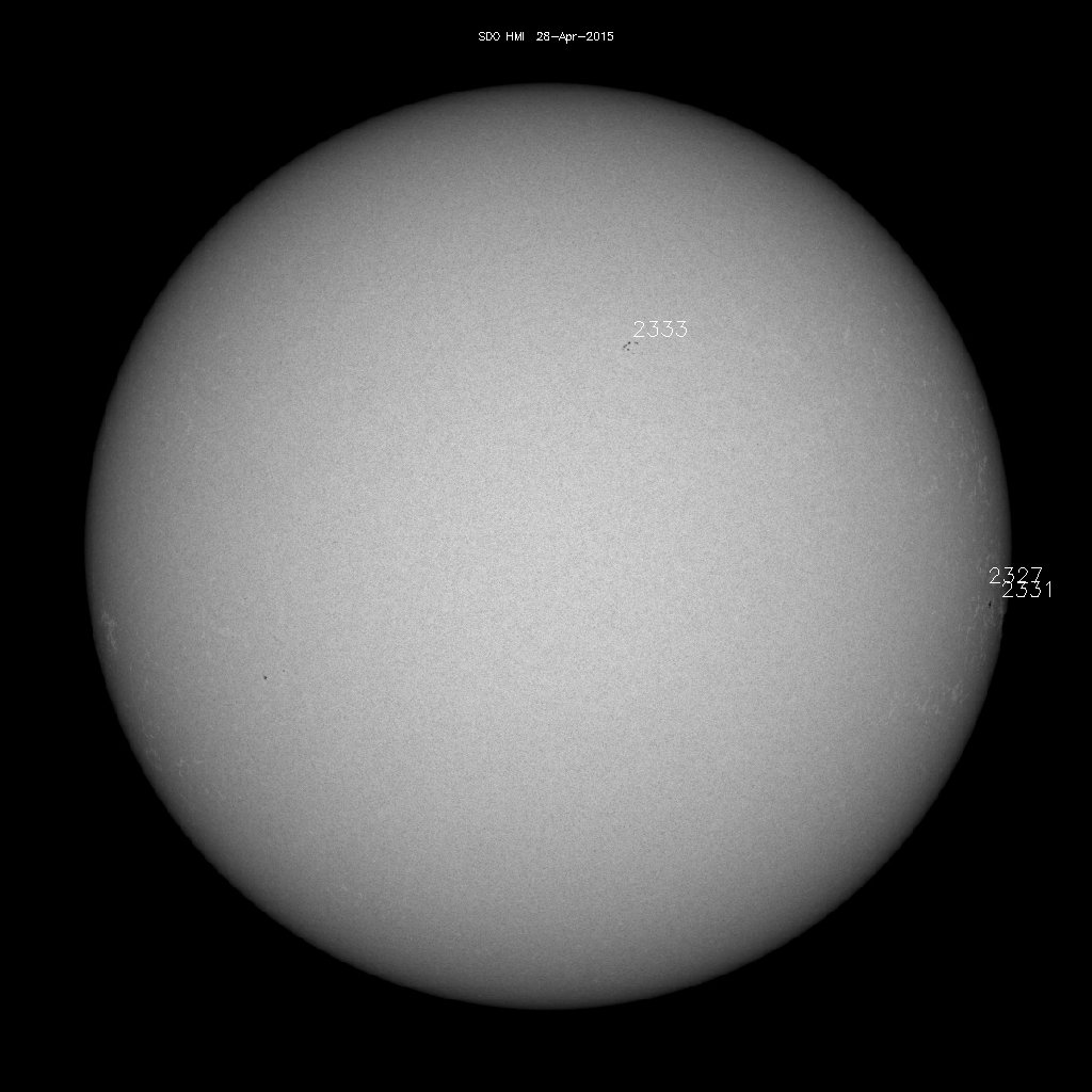 Sunspot regions