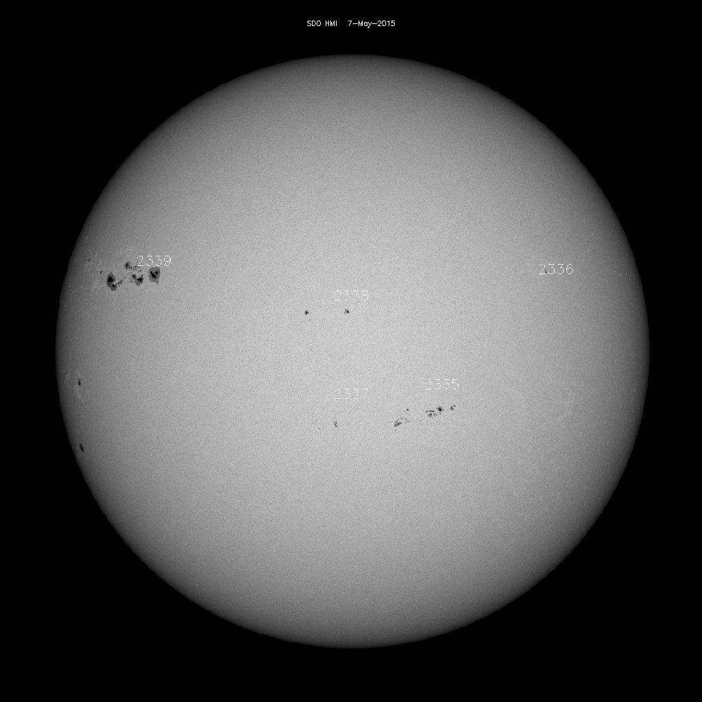 Sunspot regions