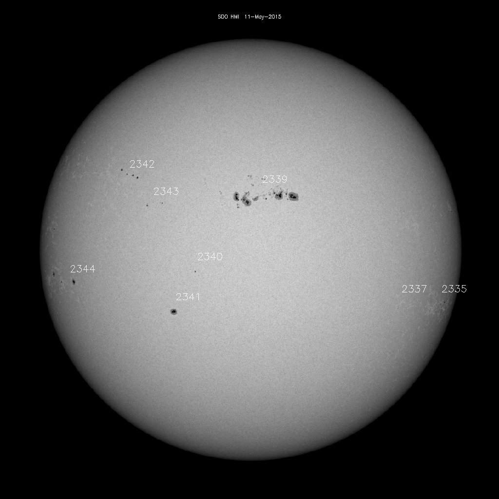 Sunspot regions