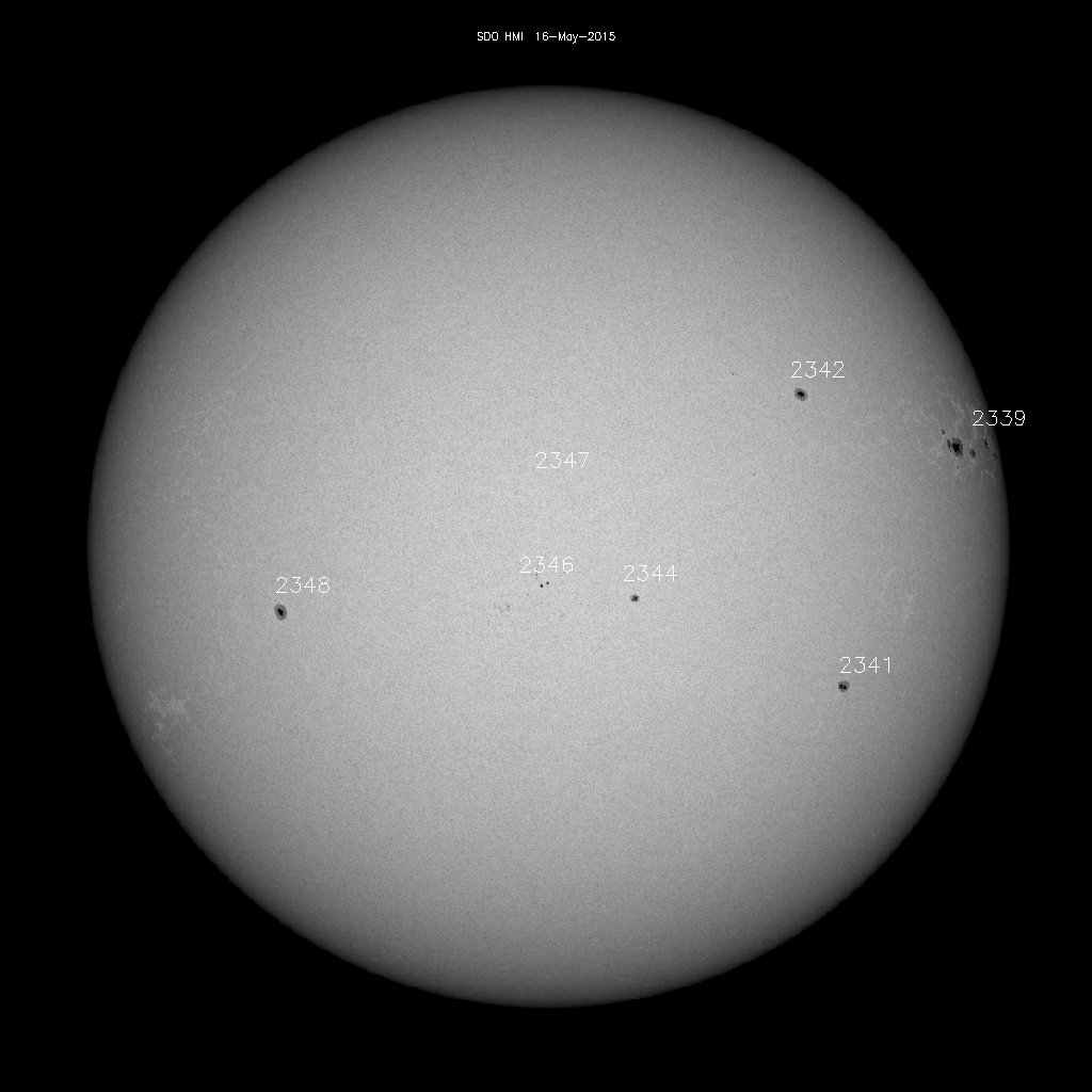 Sunspot regions