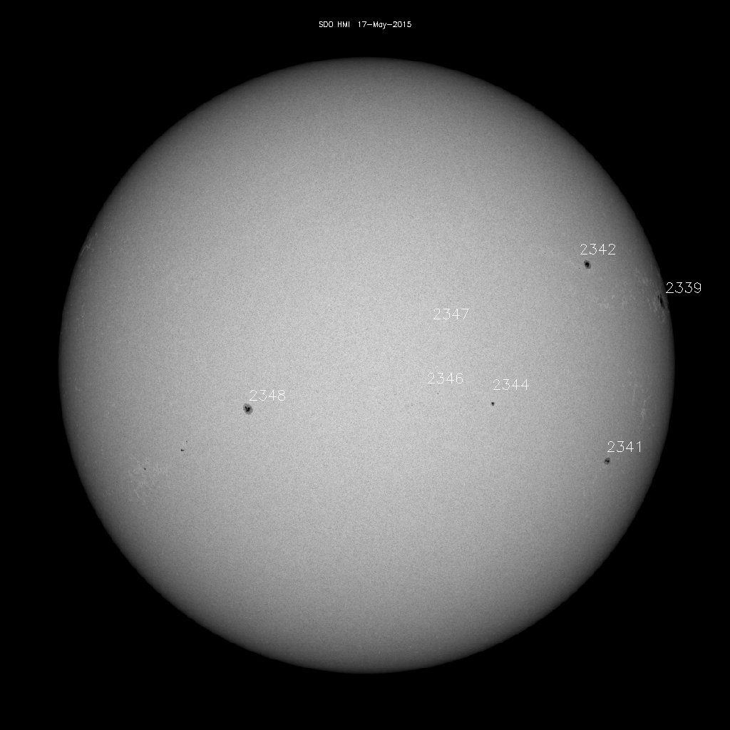 Sunspot regions