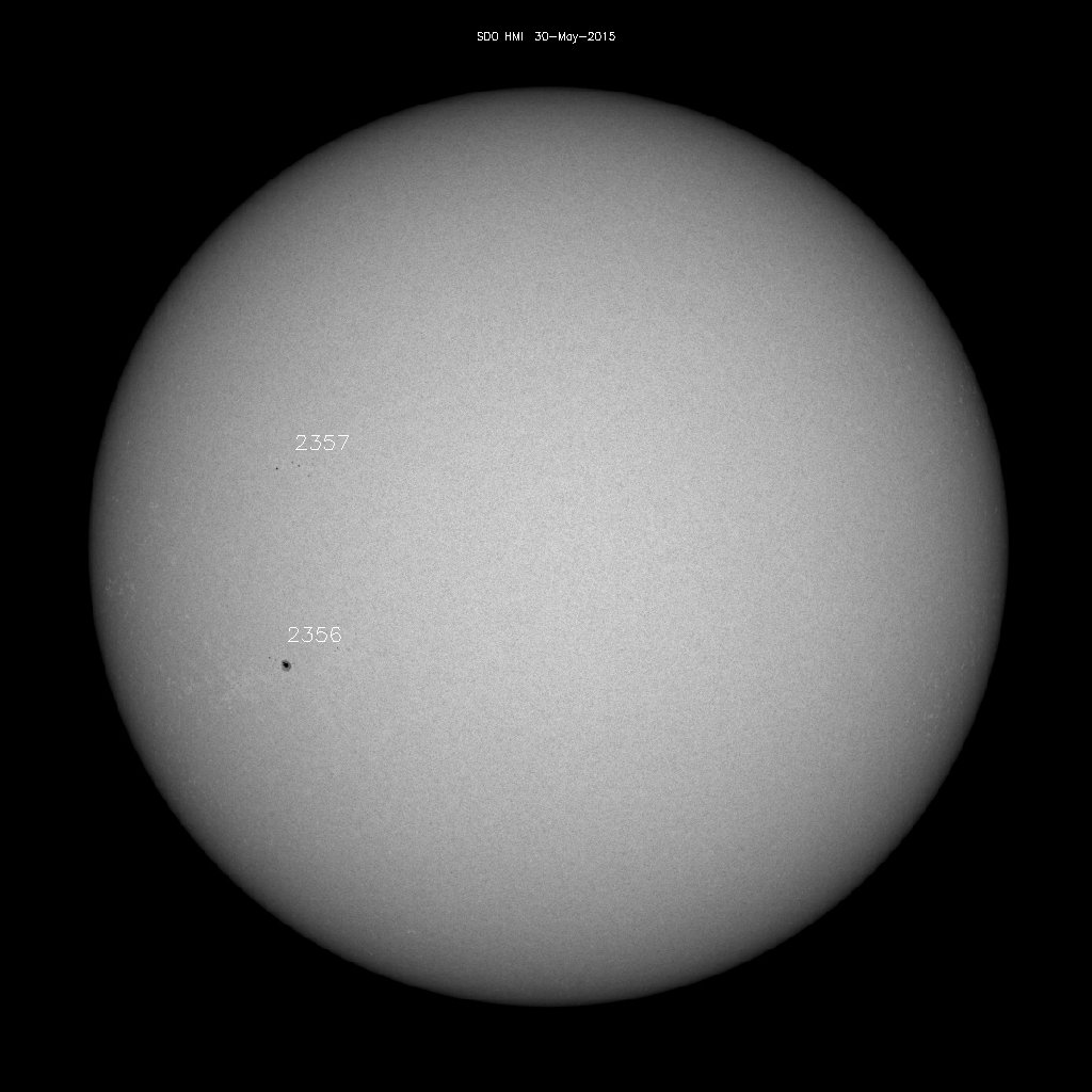 Sunspot regions