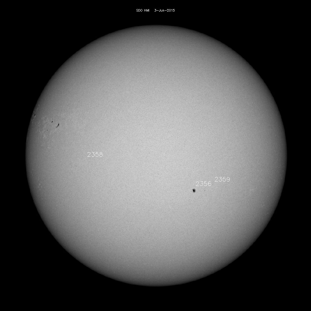 Sunspot regions