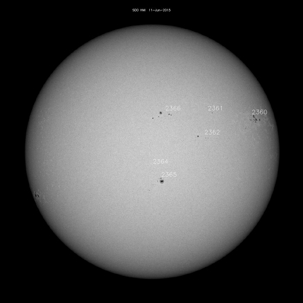 Sunspot regions