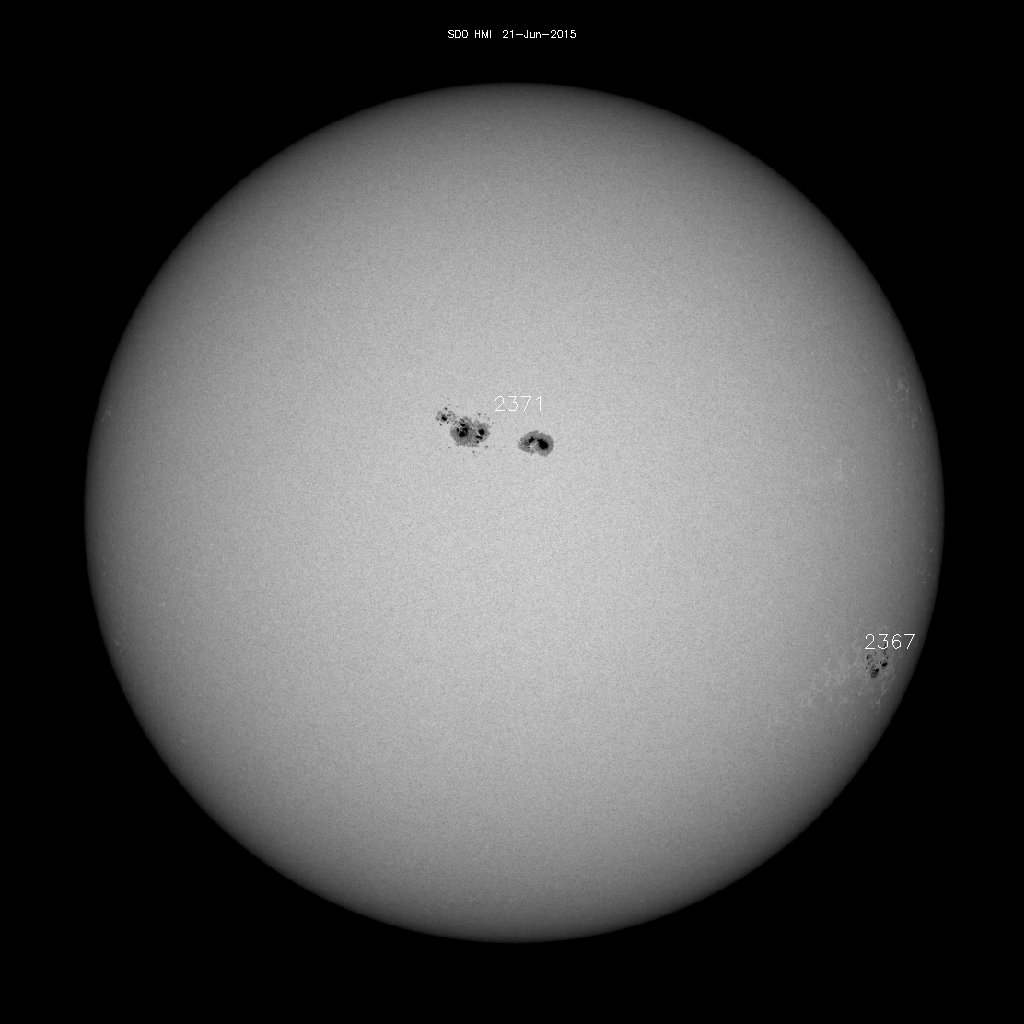 Sunspot regions