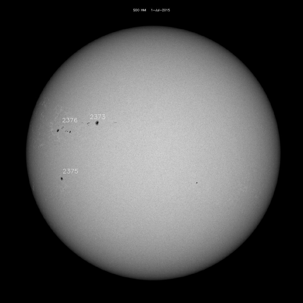 Sunspot regions