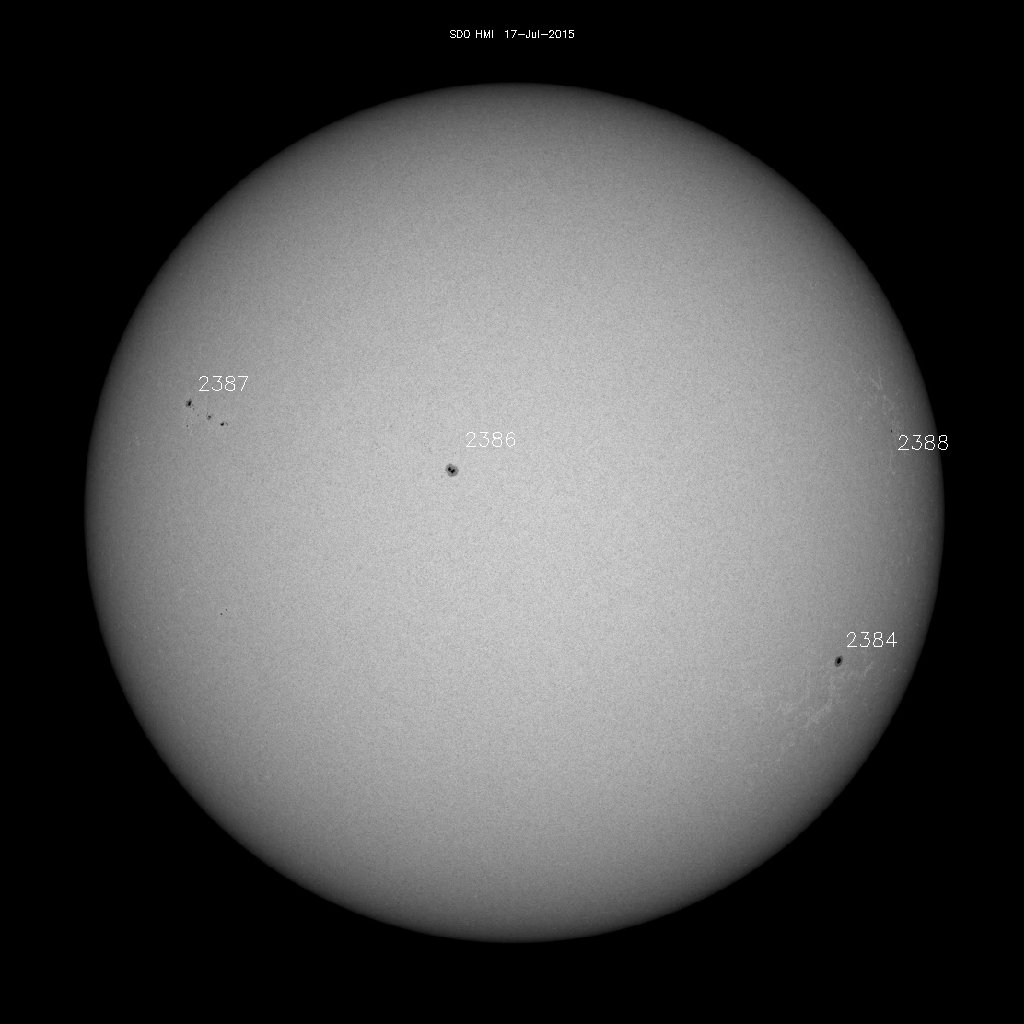 Sunspot regions