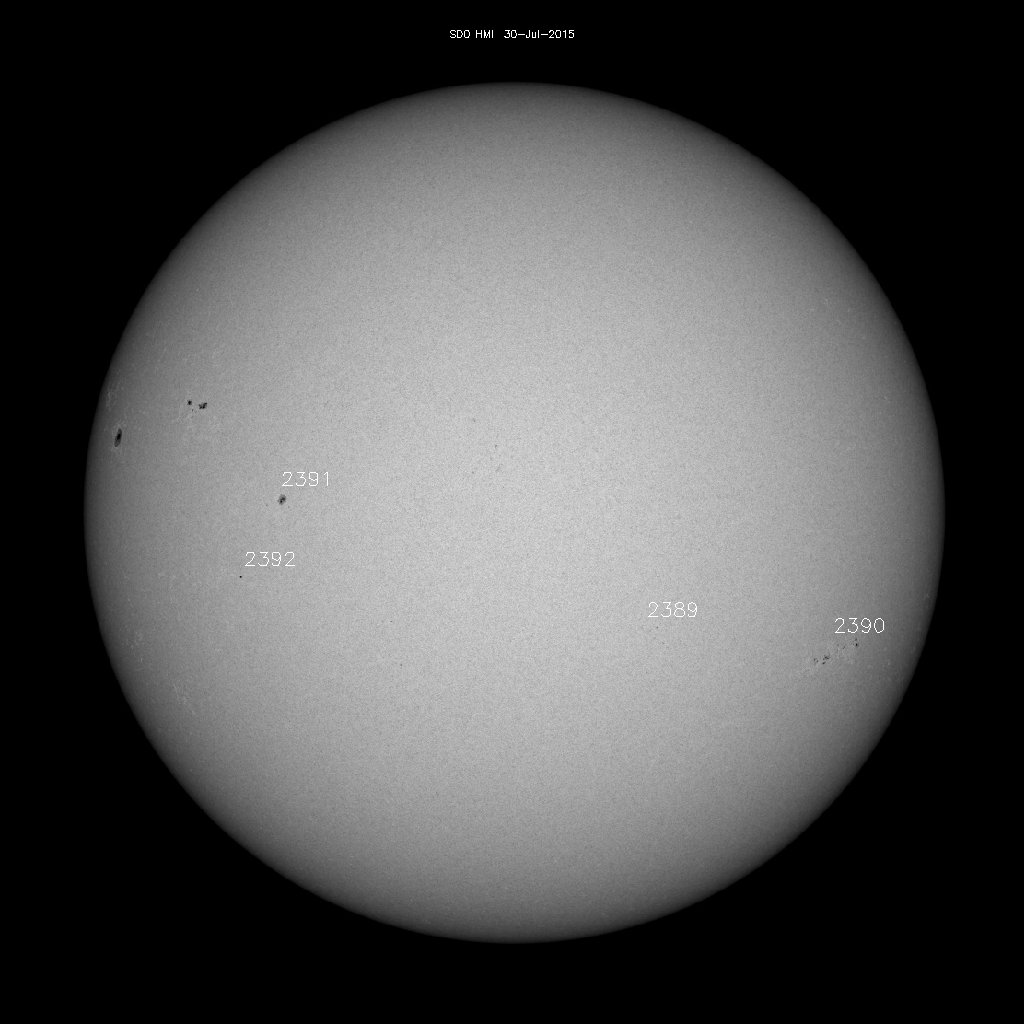 Sunspot regions