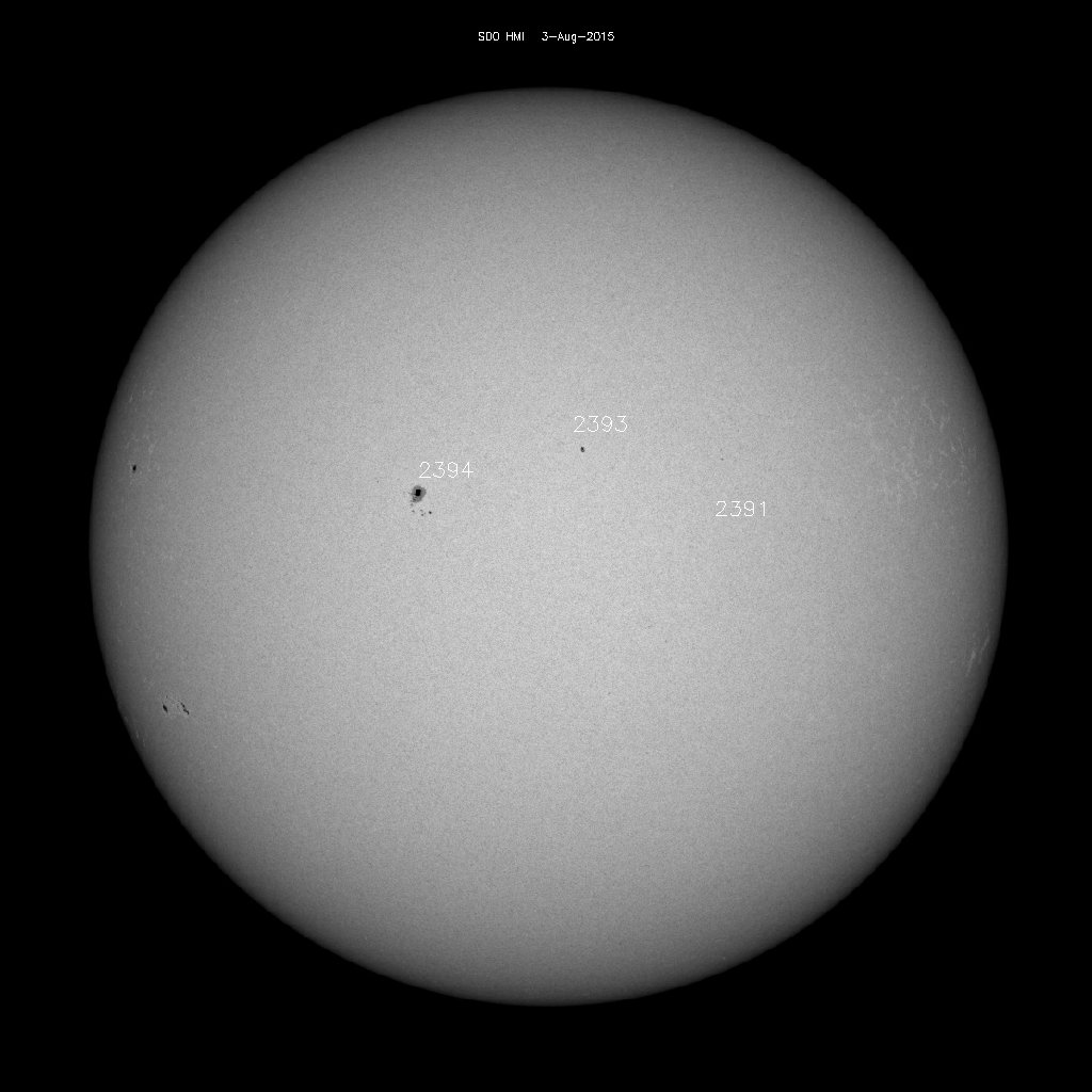 Sunspot regions