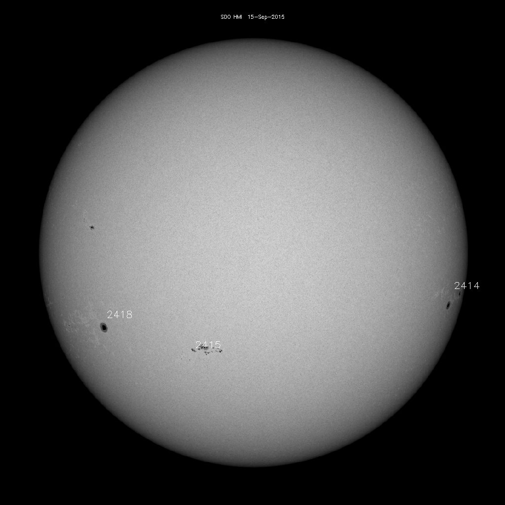 Sunspot regions