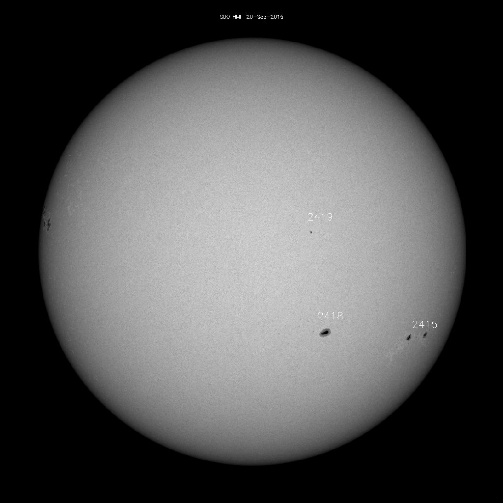 Sunspot regions