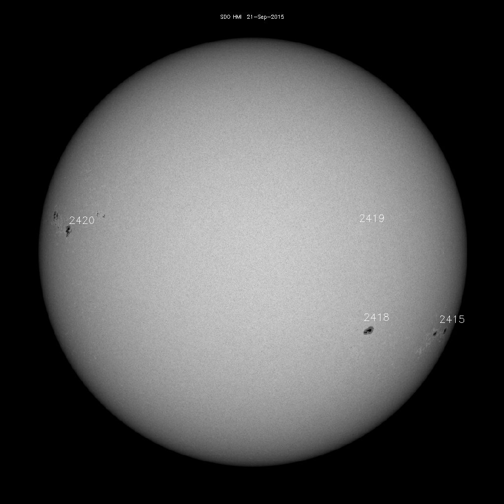 Sunspot regions