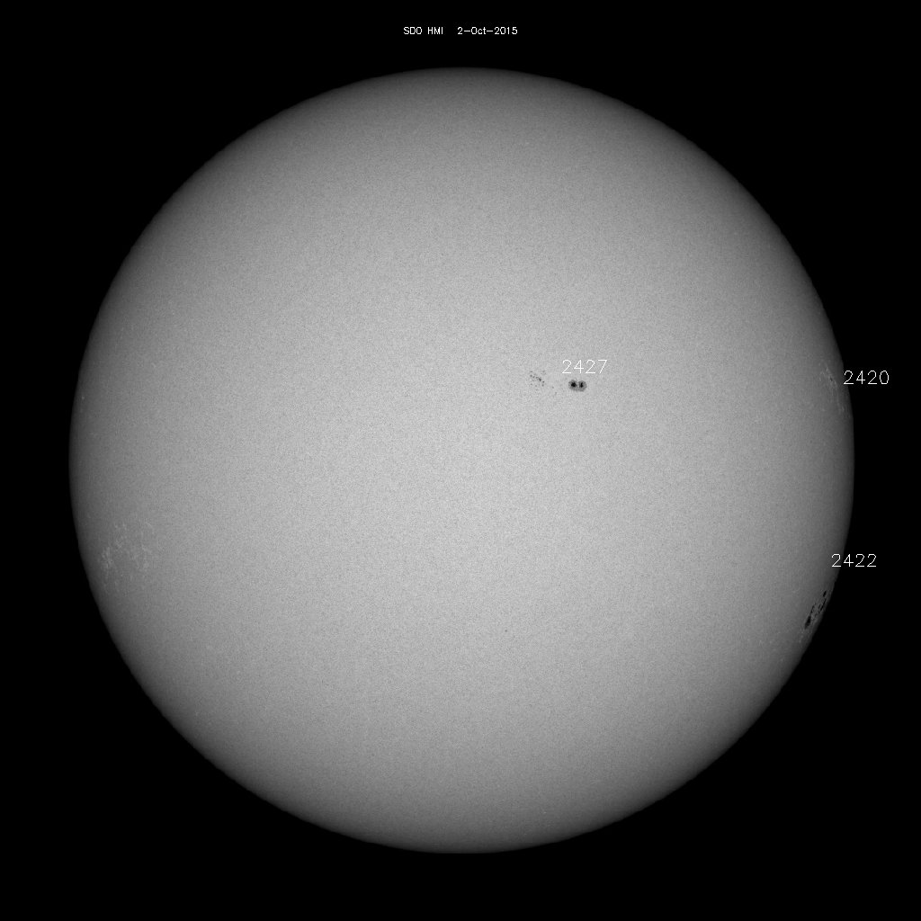 Sunspot regions