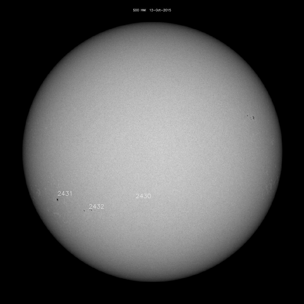 Sunspot regions