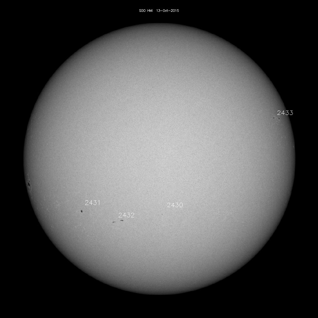 Sunspot regions