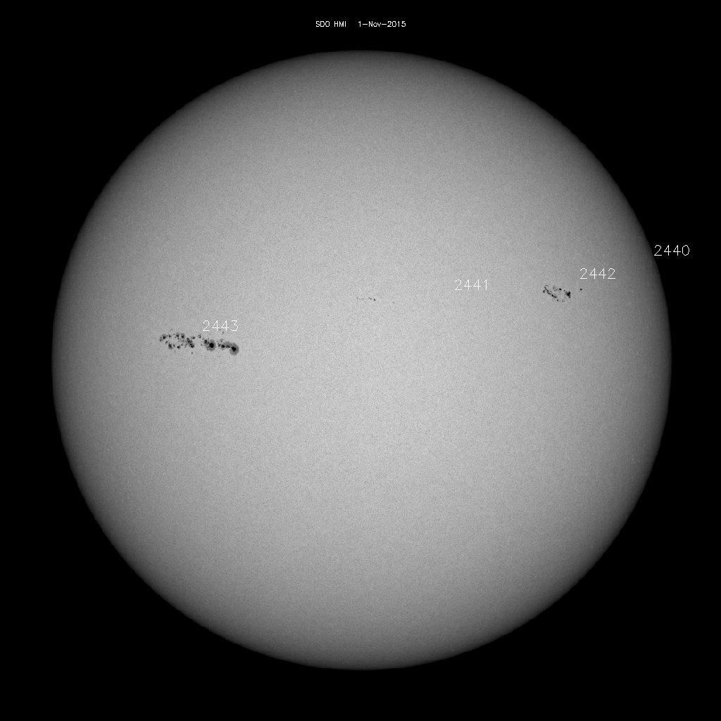 Sunspot regions