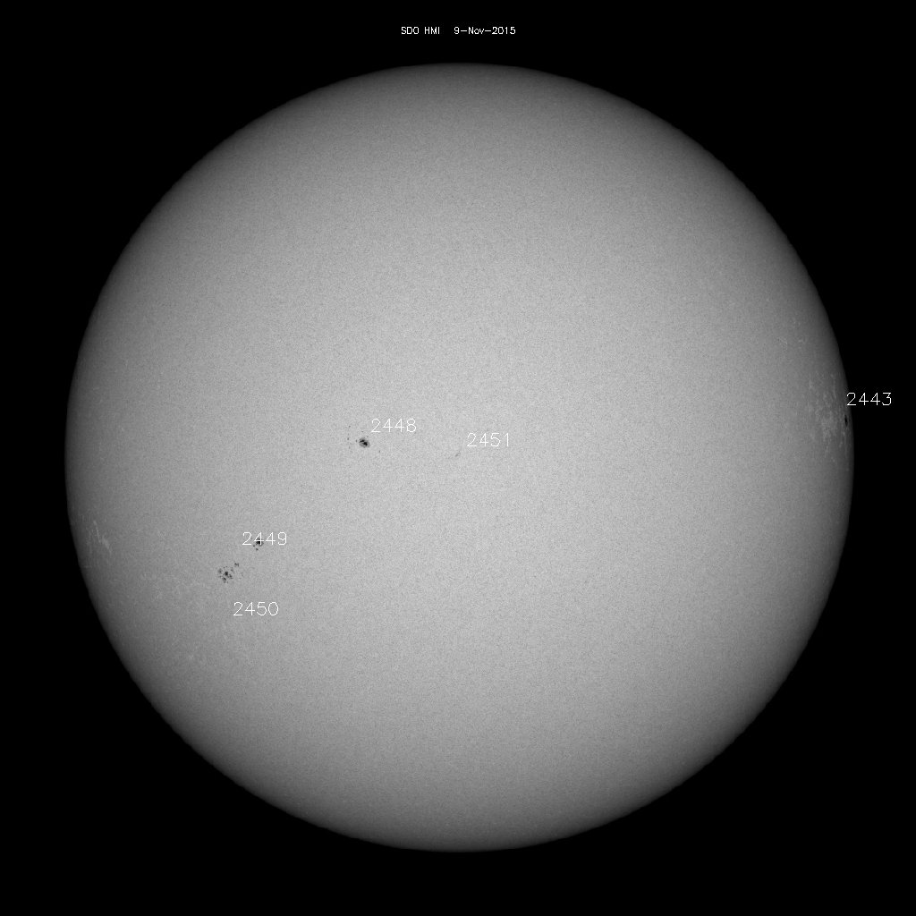 Sunspot regions