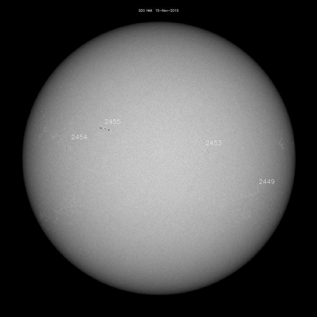 Sunspot regions