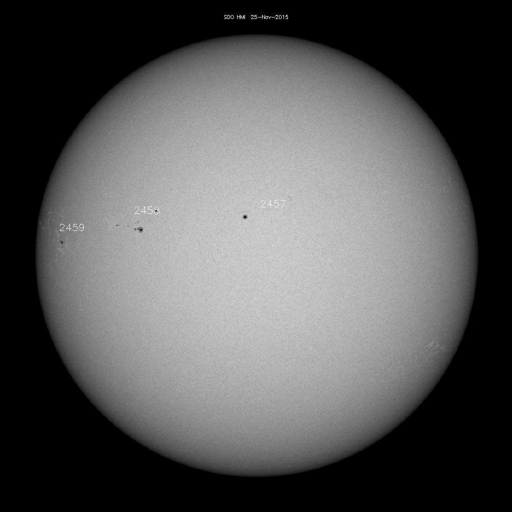 Sunspot regions