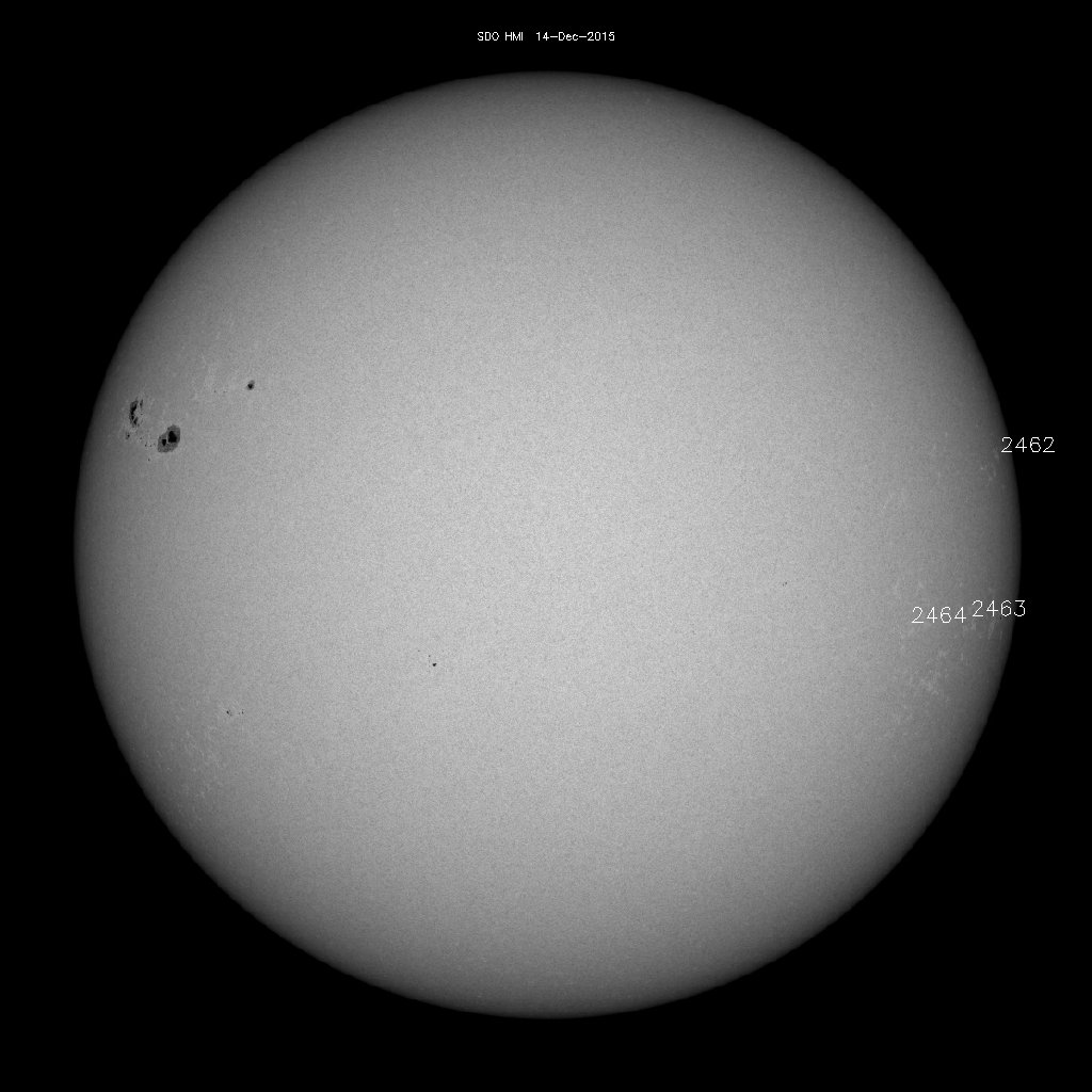 Sunspot regions