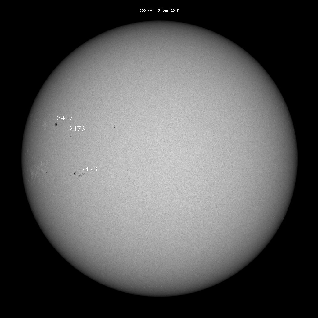 Sunspot regions