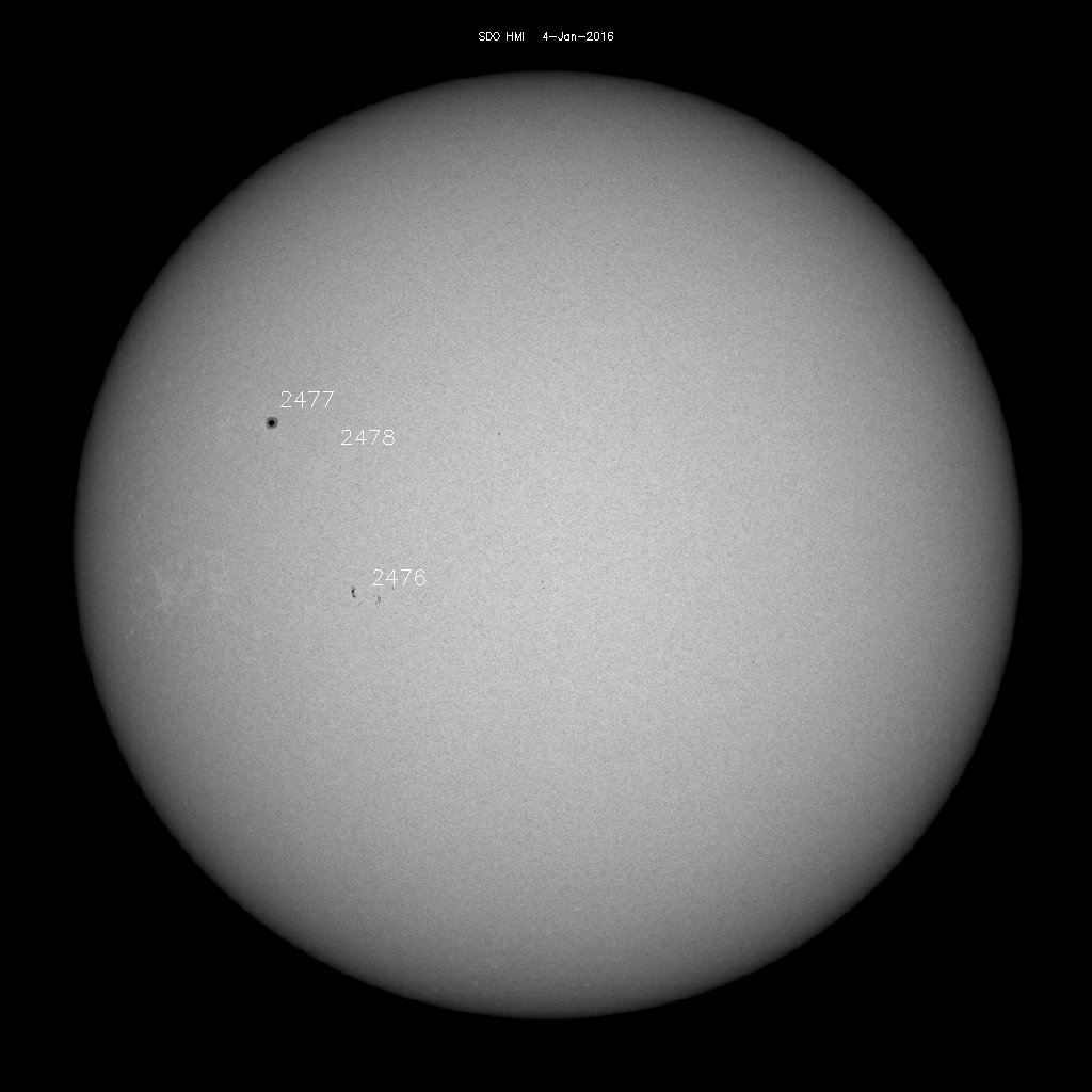 Sunspot regions