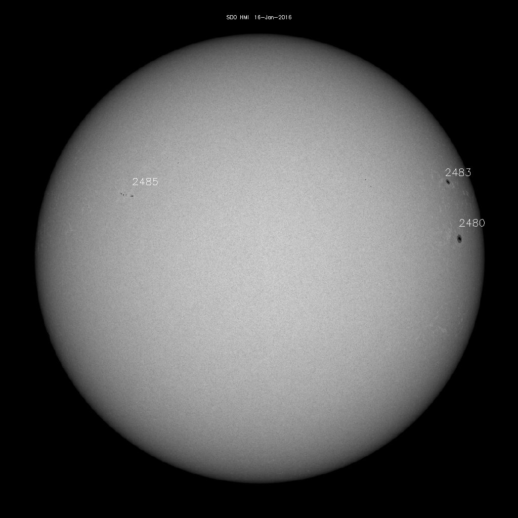 Sunspot regions