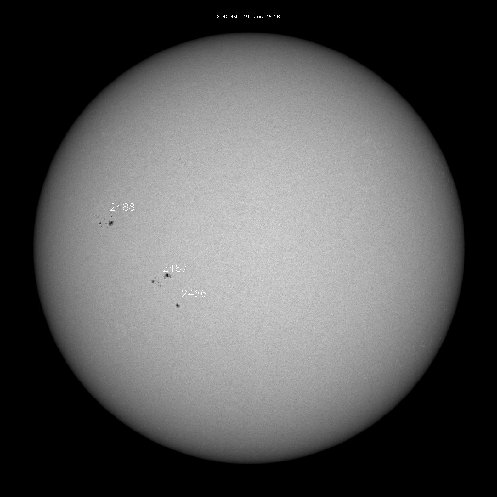 Sunspot regions