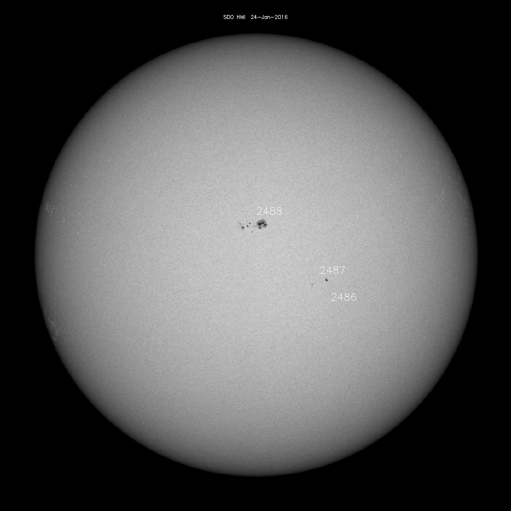 Sunspot regions