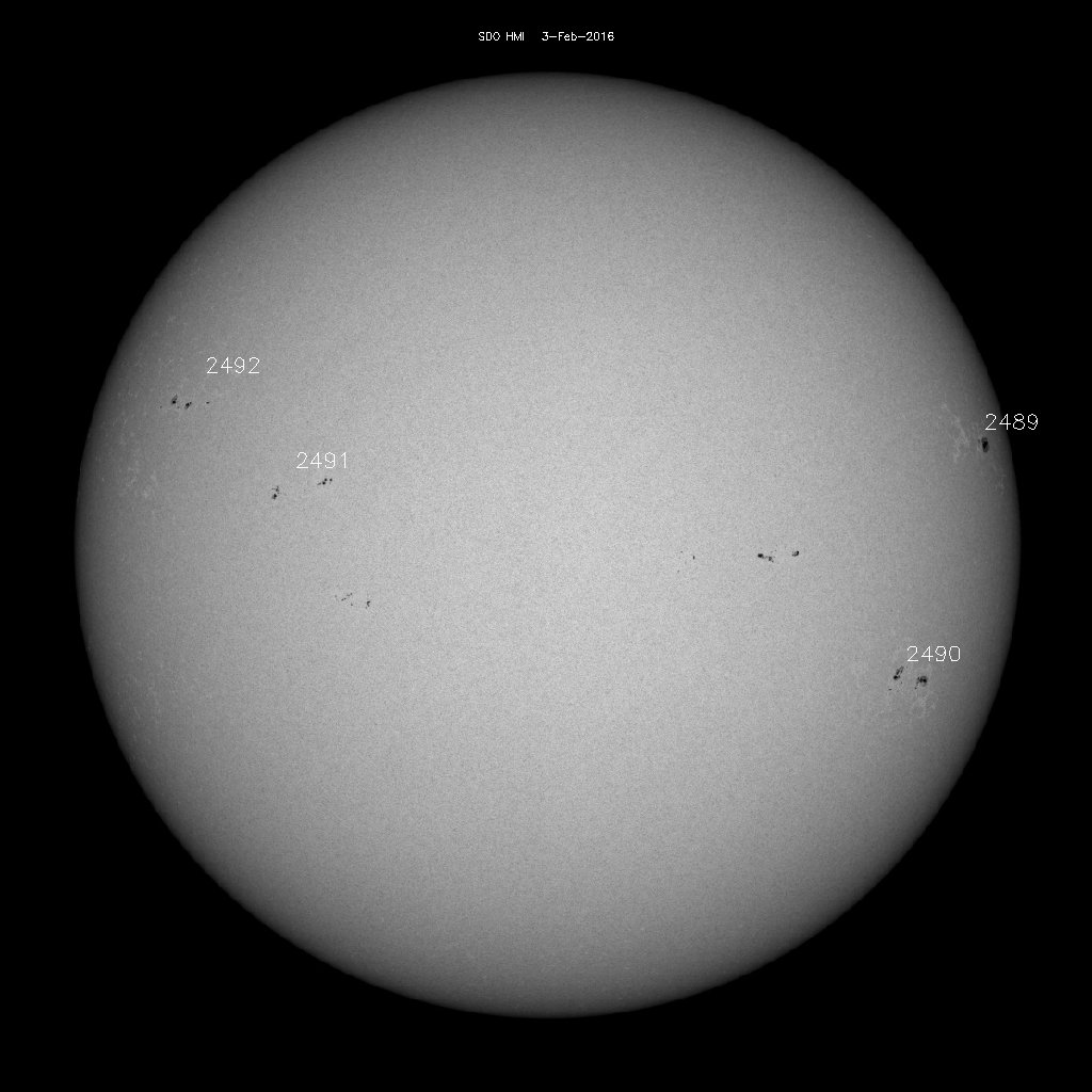 Sunspot regions