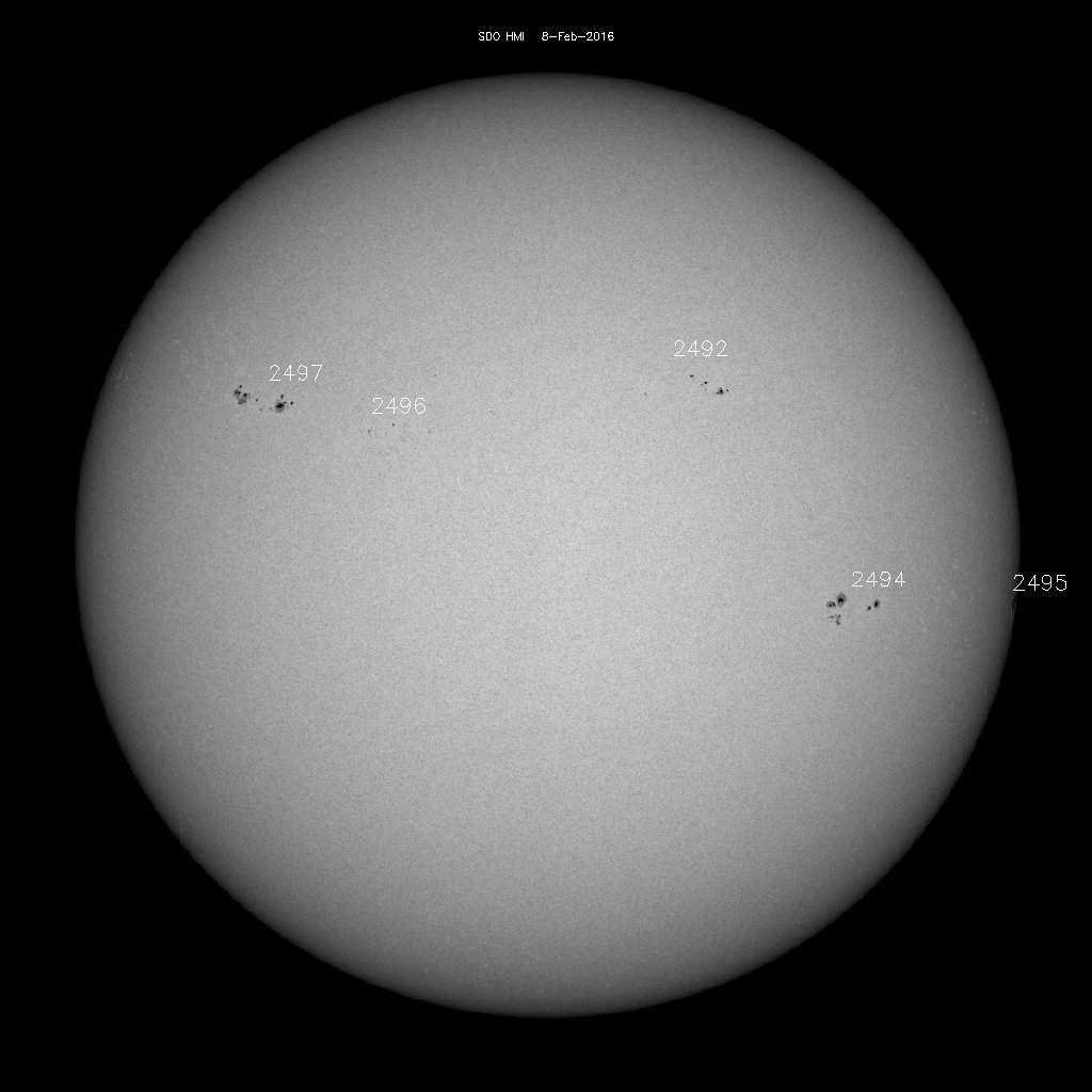 Sunspot regions