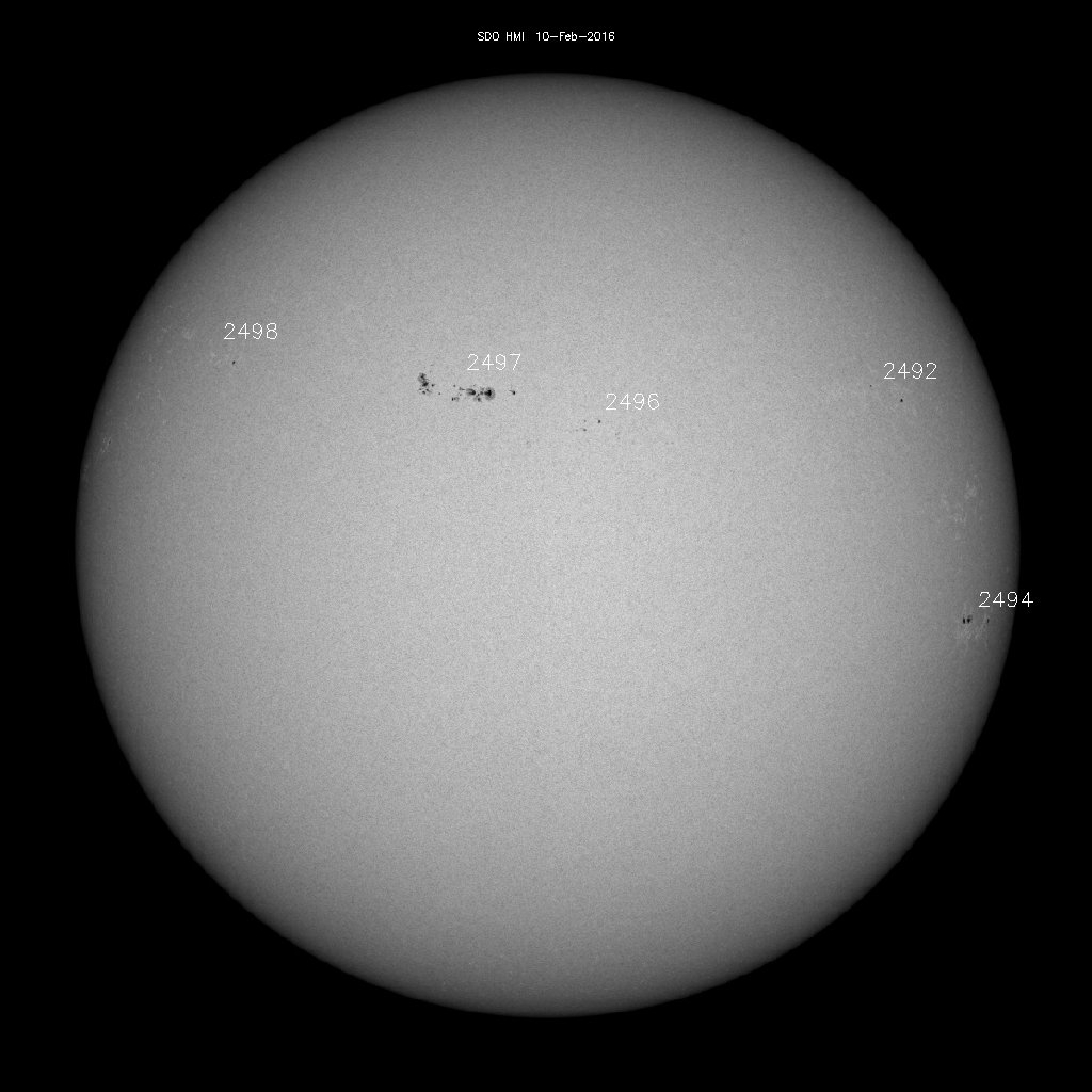 Sunspot regions