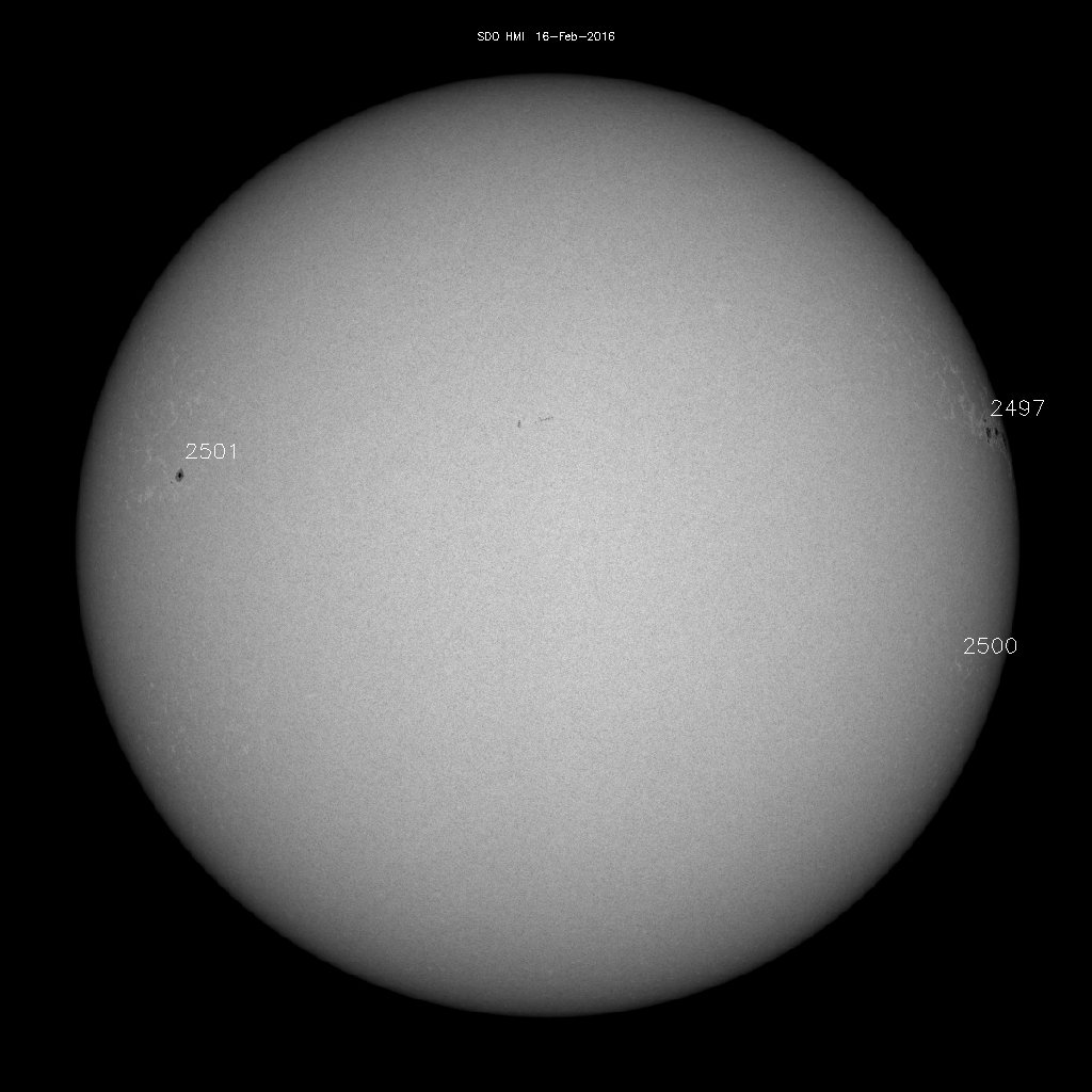 Sunspot regions