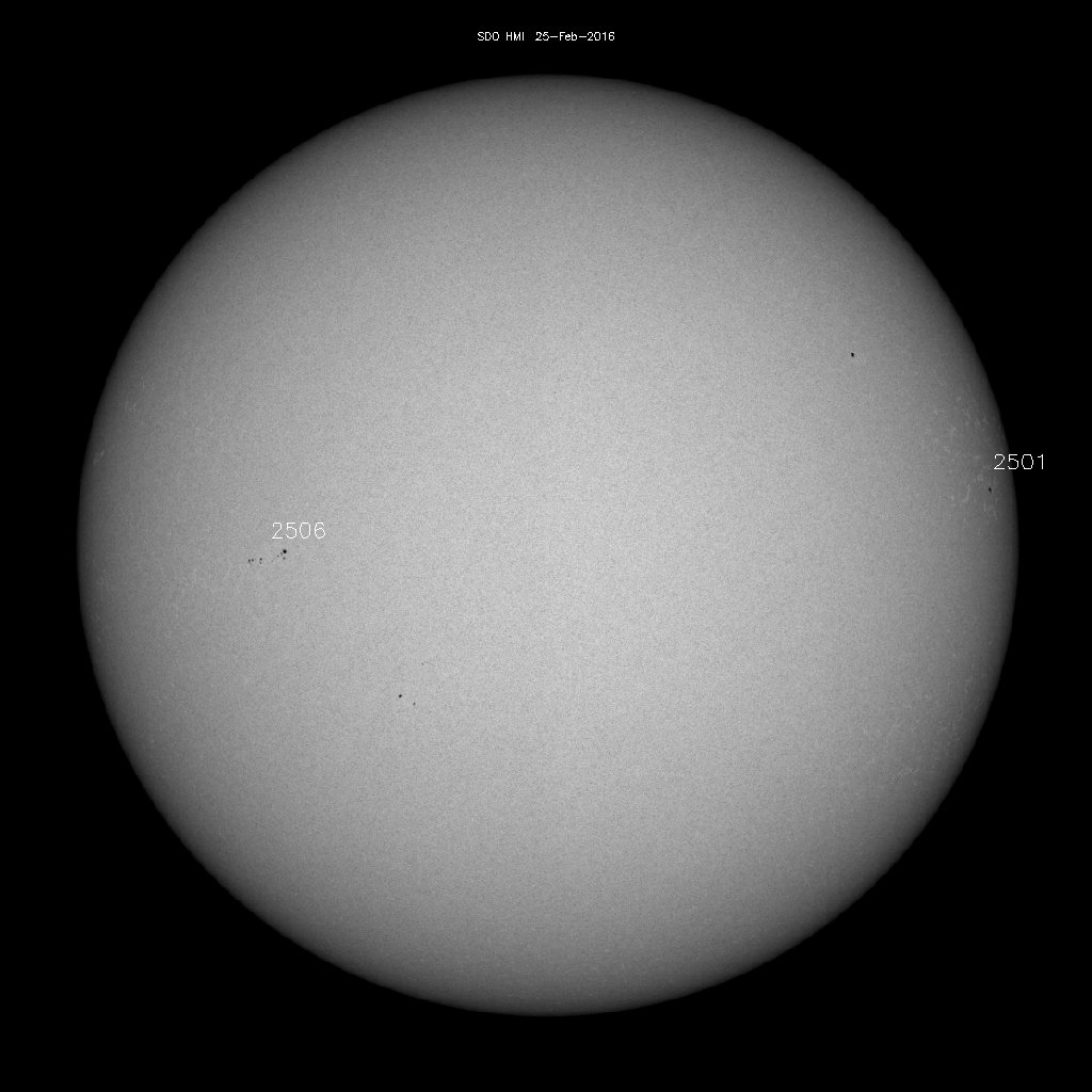 Sunspot regions