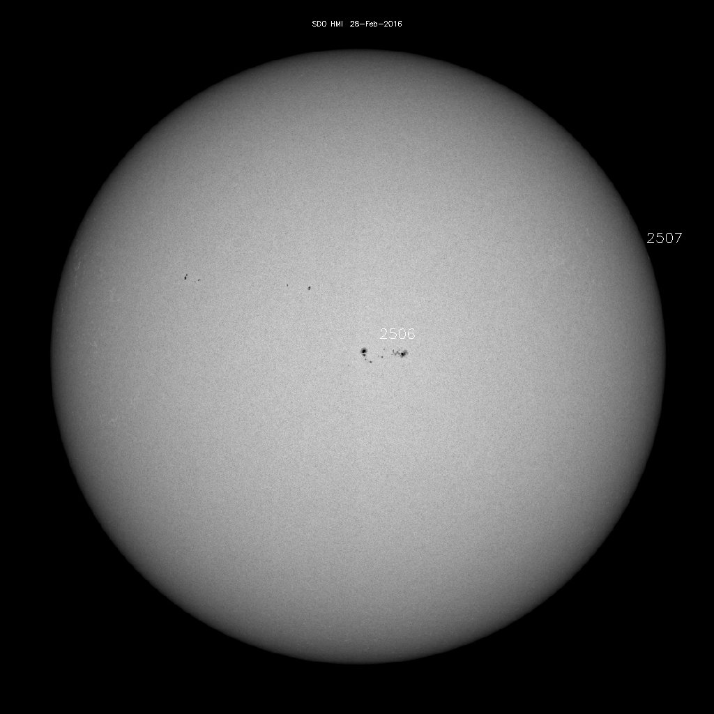 Sunspot regions