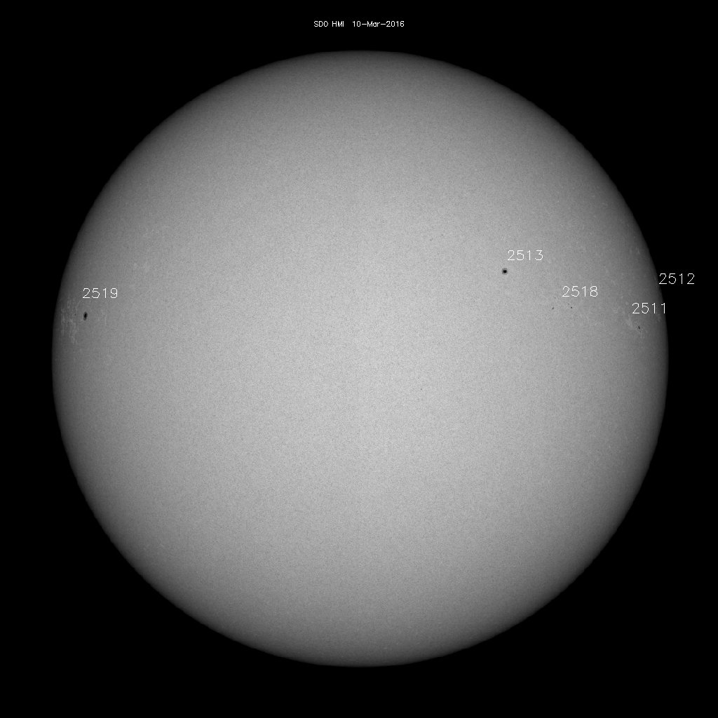 Sunspot regions