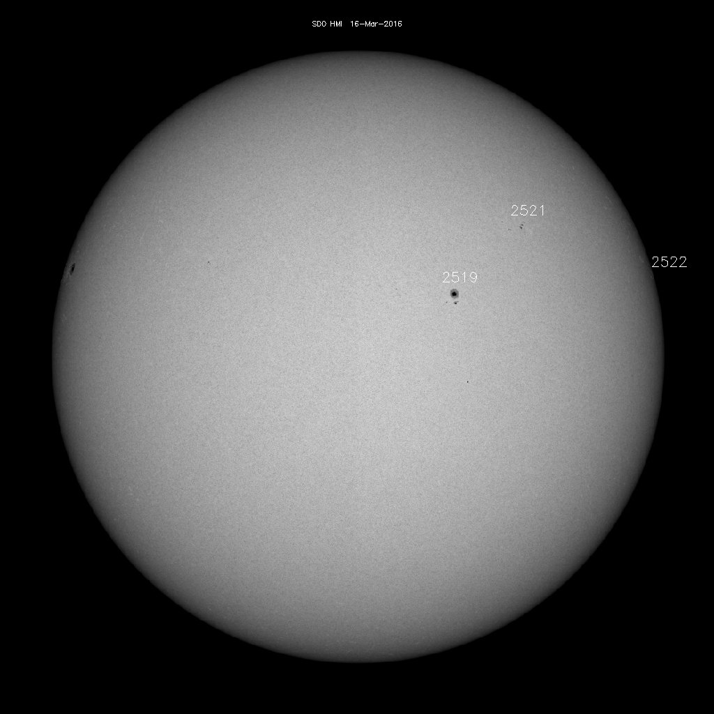 Sunspot regions