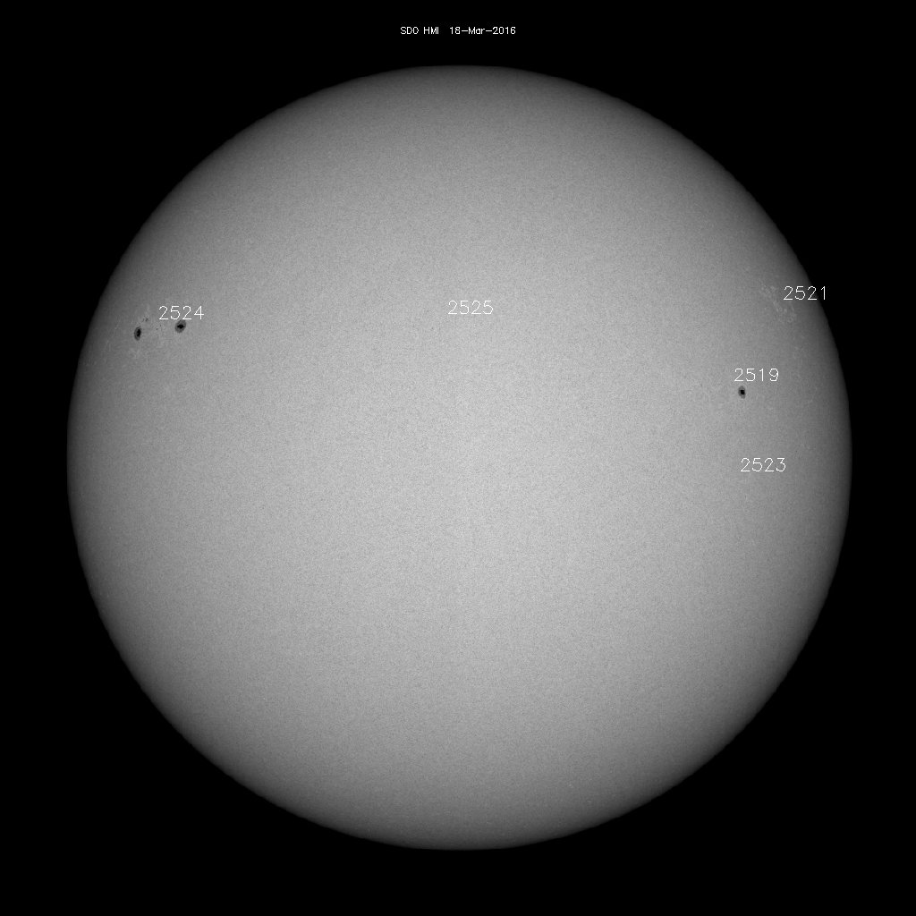 Sunspot regions