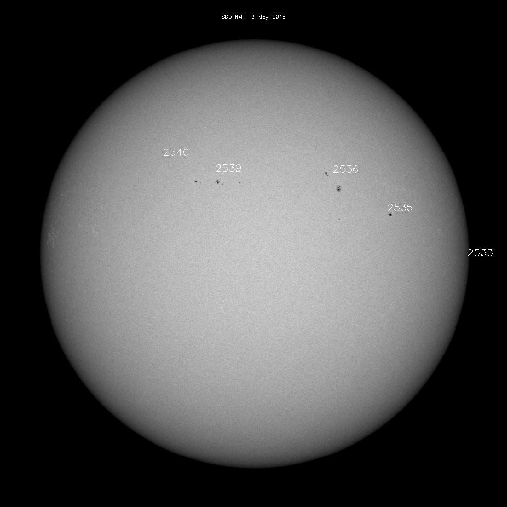 Sunspot regions