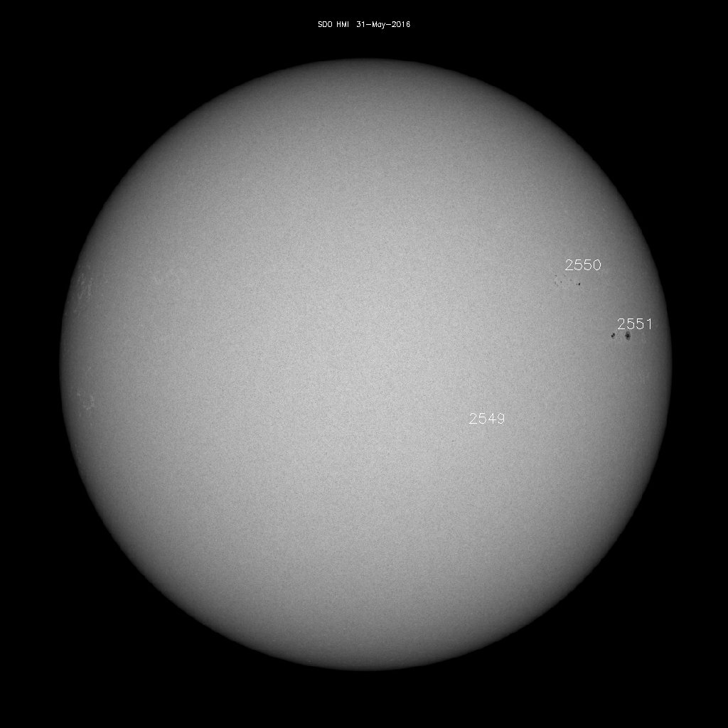 Sunspot regions