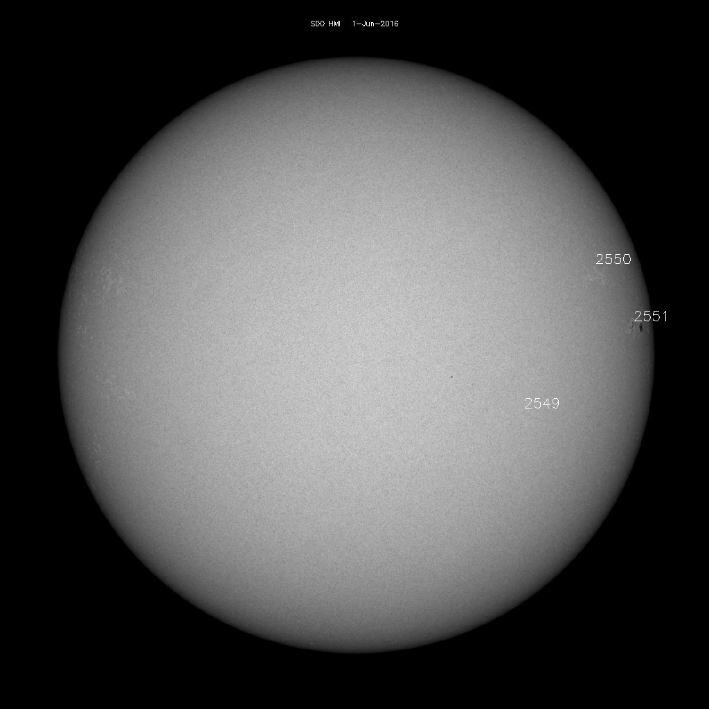 Sunspot regions