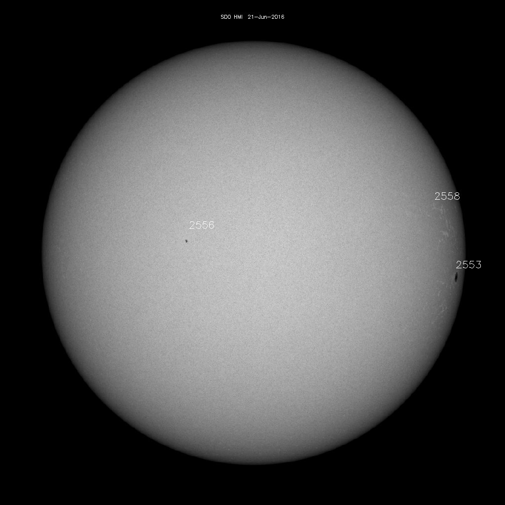 Sunspot regions