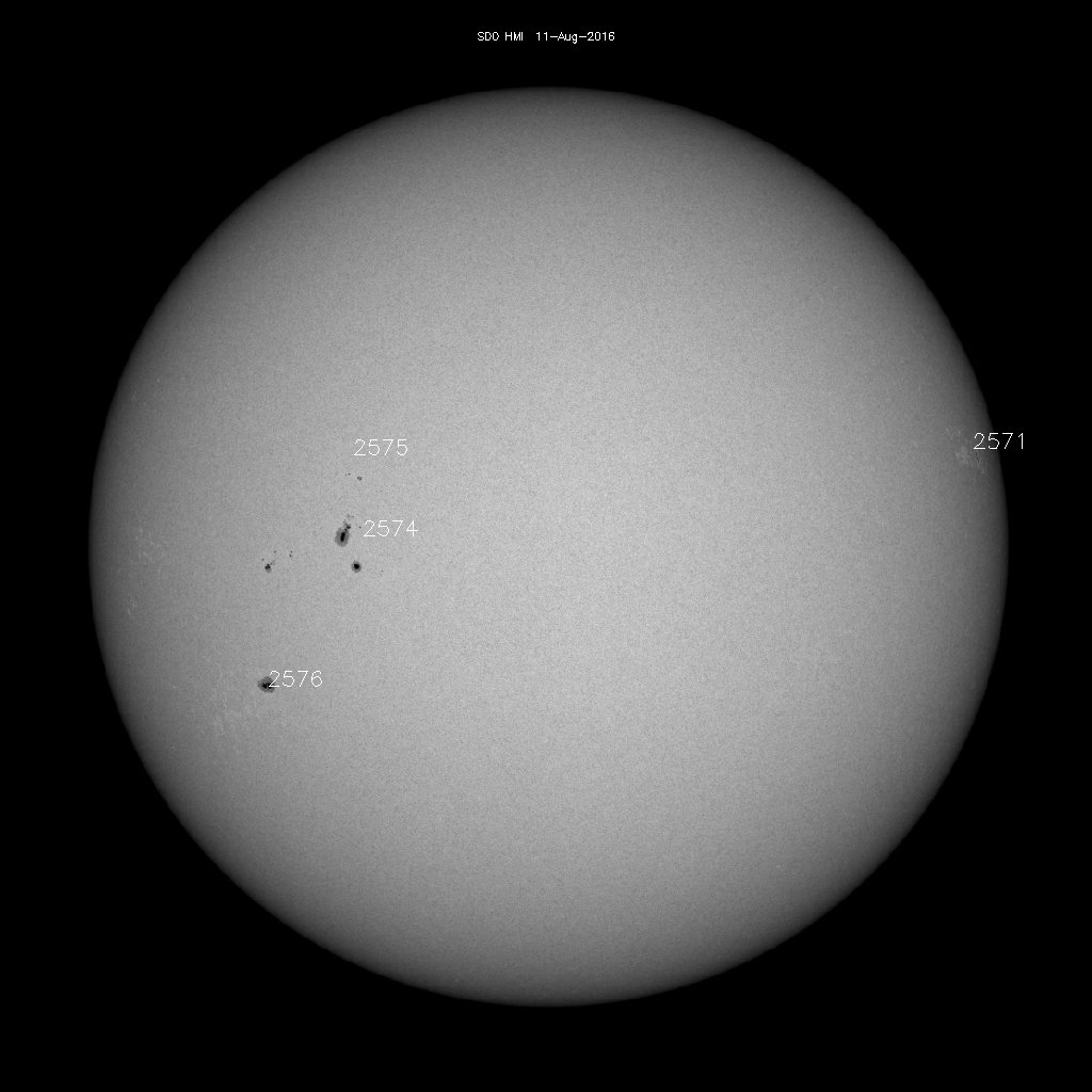 Sunspot regions