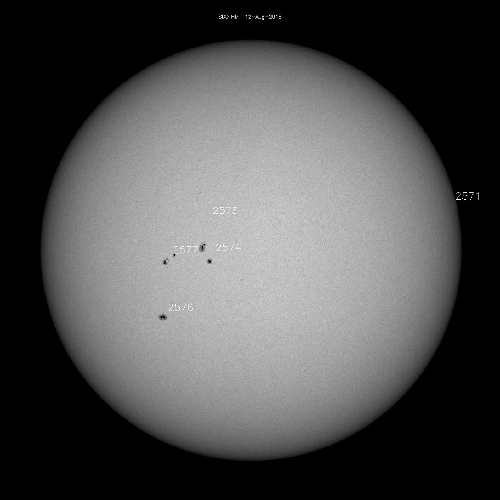 Sunspot regions