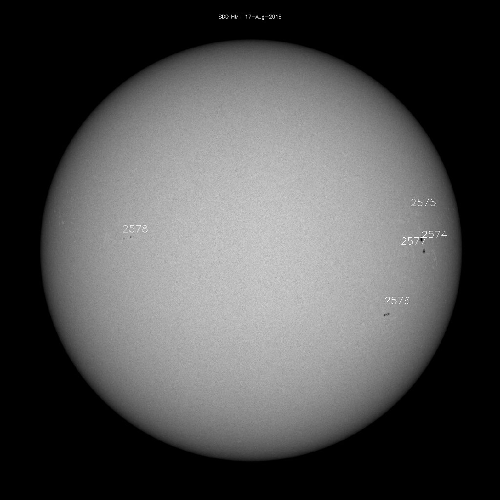 Sunspot regions