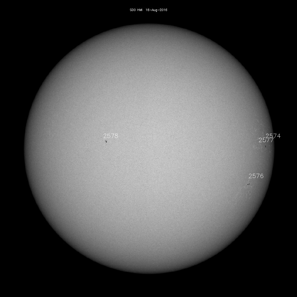 Sunspot regions