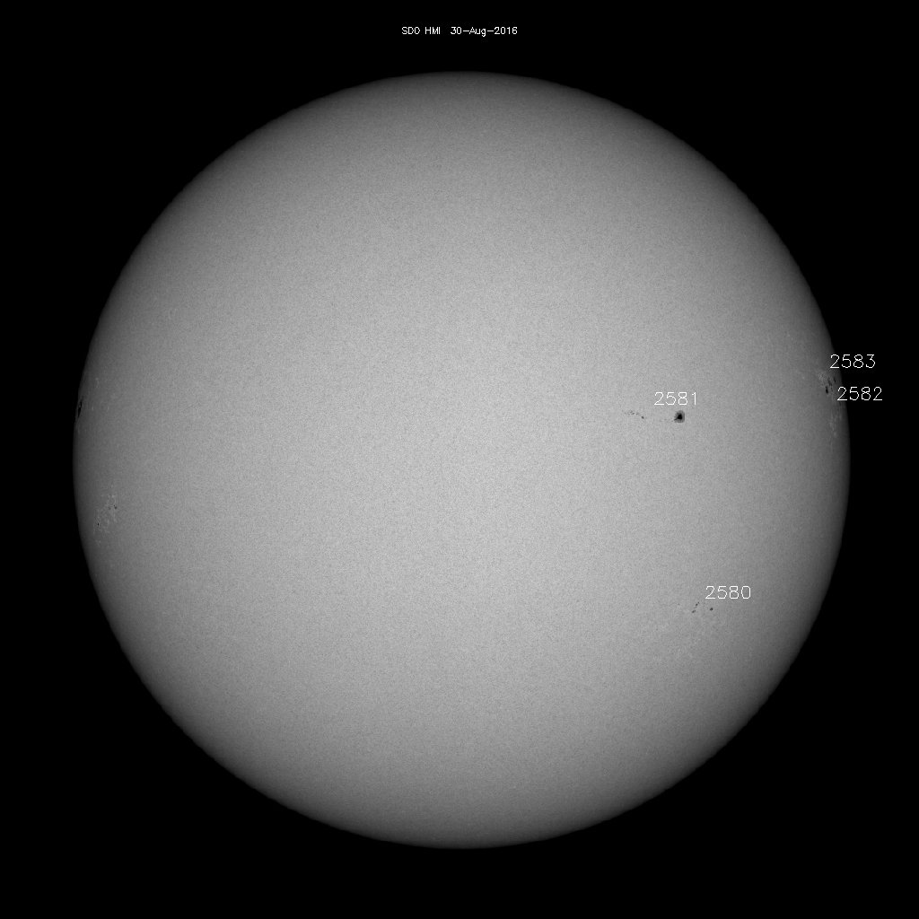 Sunspot regions