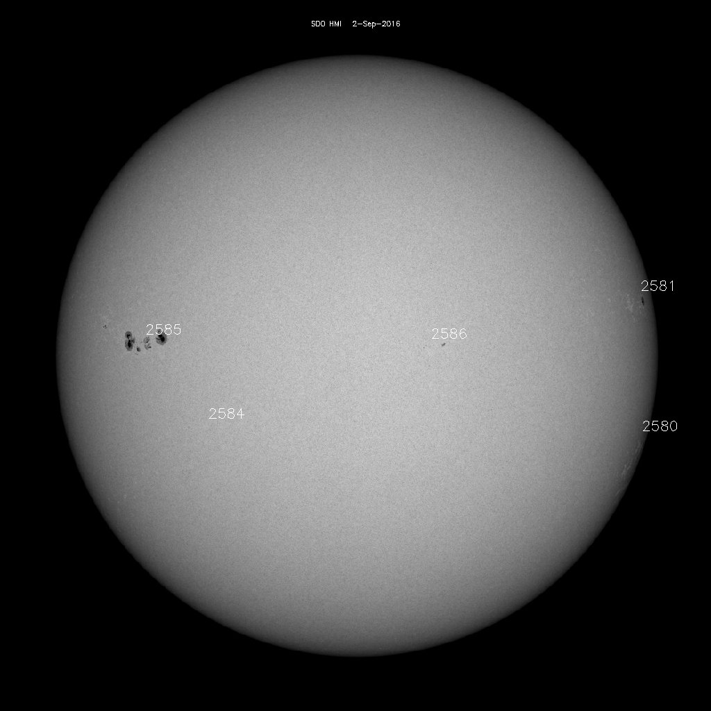 Sunspot regions